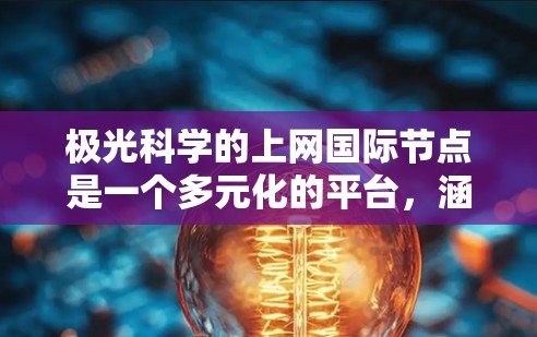 极光科学的上网国际节点是一个多元化的平台，涵盖了国际科研机构、数据共享平台以及国际合作项目。以下是对这些节点的详细分类和描述