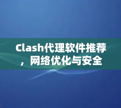 Clash代理软件推荐，网络优化与安全防护专家