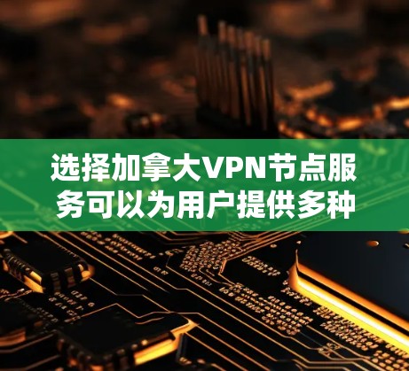选择加拿大VPN节点服务可以为用户提供多种优势,以下是详细的分析和建议 选择加拿大VPN节点服务可以为用户提供多种优势,以下是详细的分析和建议