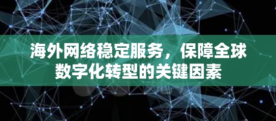 海外网络稳定服务,保障全球数字化转型的关键因素 海外网络稳定服务,保障全球数字化转型的关键因素