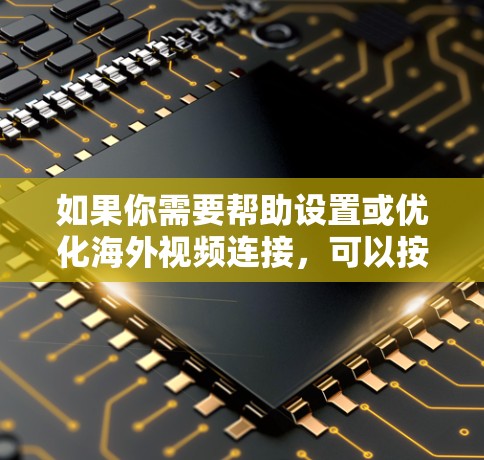 如果你需要帮助设置或优化海外视频连接，可以按照以下步骤操作