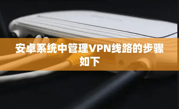 安卓系统中管理VPN线路的步骤如下