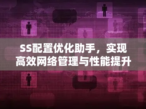 SS配置优化助手,实现高效网络管理与性能提升 SS配置优化助手,实现高效网络管理与性能提升